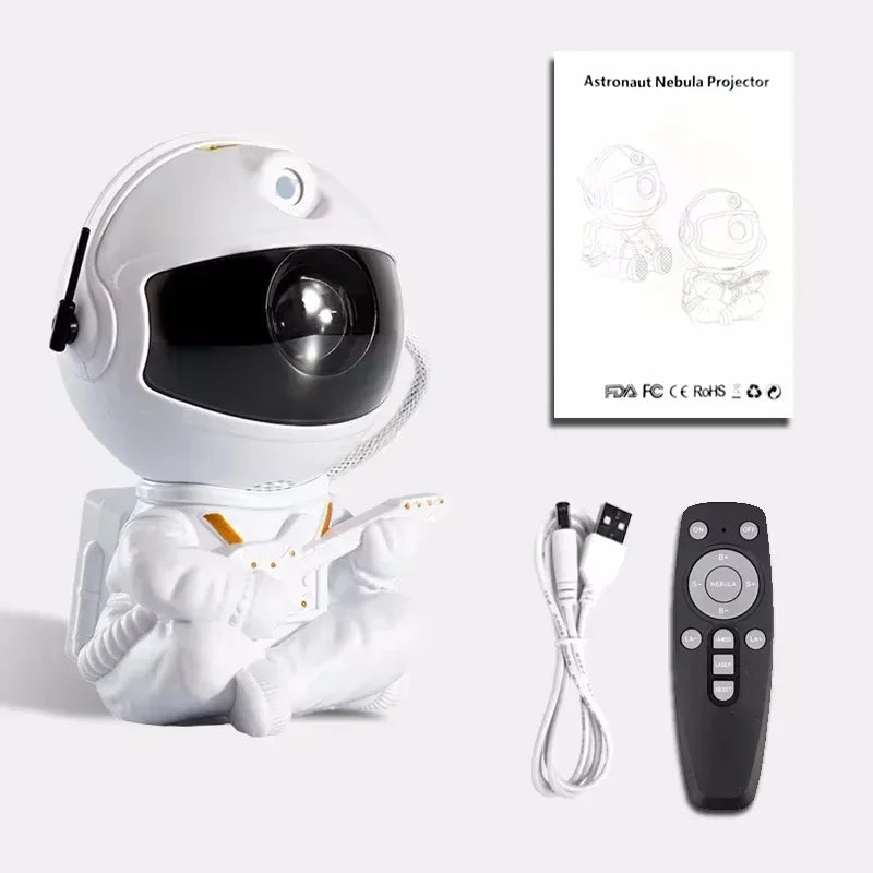 Star Projector Galaxy Night Light Astronaut Space Projector Starry Nebula Ceiling LED Lamp for Bedroom Home Decorative Kids Gift