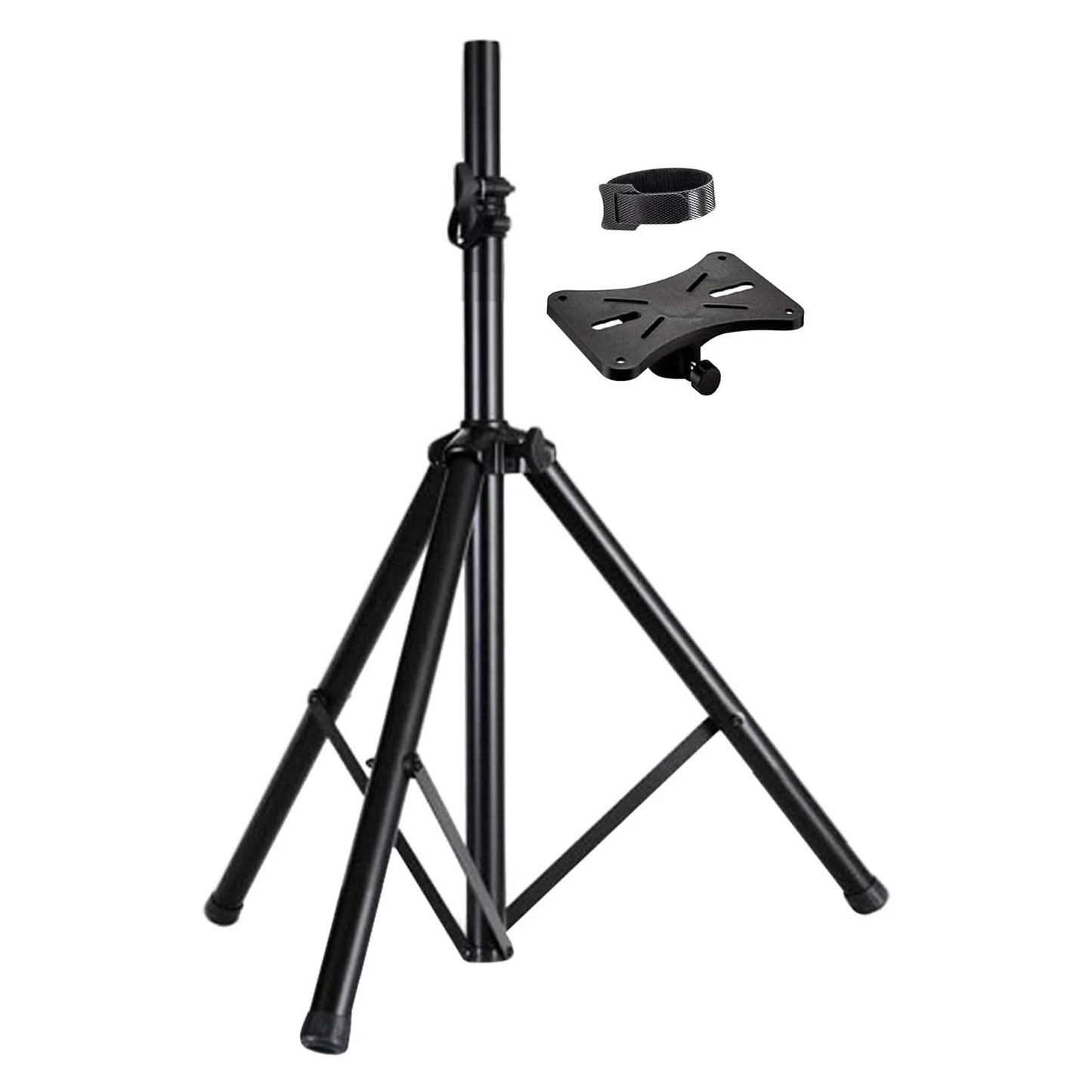 5Core Speaker Stand Tripod Floor Short Adjustable DJ Studio Monitor Stands Pole Mount BLACK