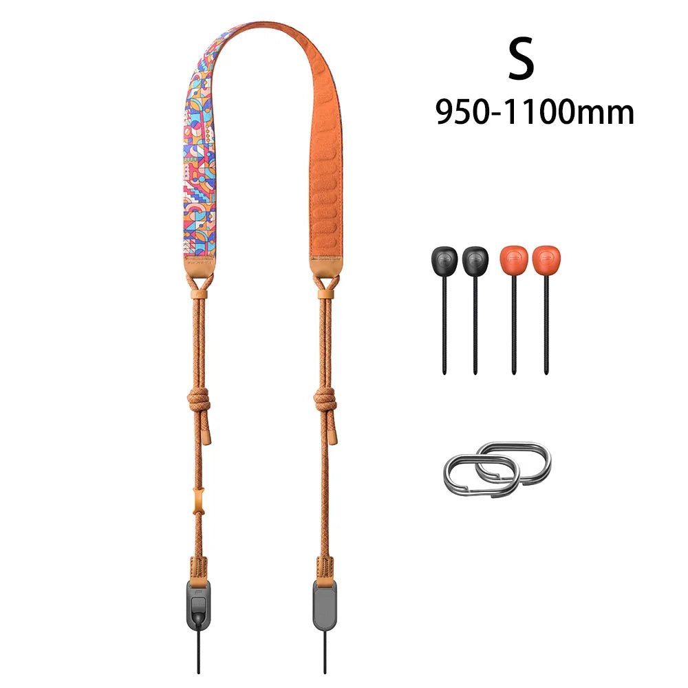 PGYTECH Camera Shoulder Strap Air Basic Version Artistic Version 950-1400mm With Quick Beads Strap Adapters For Action Camera