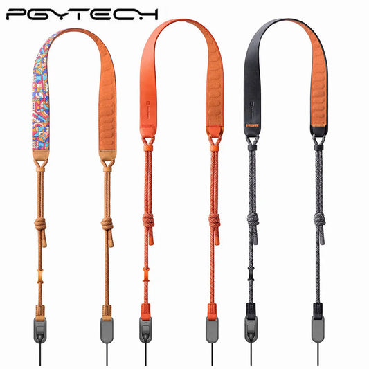 PGYTECH Camera Shoulder Strap Air Basic Version Artistic Version 950-1400mm With Quick Beads Strap Adapters For Action Camera